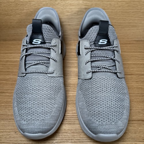 Skechers Men’s Shoes Size 8 UK Slip-ins Slade Goga Mat - Ocon Grey (42 EUR) - Picture 10 of 19