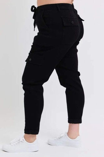 Judy Jogginghose blau High Waist Cargo Bündchen - Bild 8 von 10