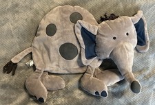 Jellycat Elephant RARE Retired Cushkin Elephant Preowned Excellent Condition