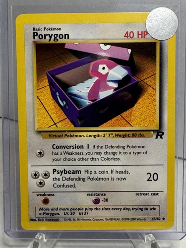 Pokemon Pokémon TCG Team Rocket Unlimited Porygon Uncommon 48/82 LP+