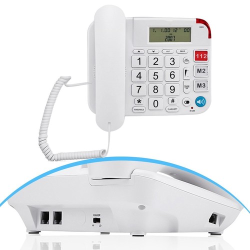 For Seniors Amplified Big Button Phone with Ergonomic Design and High Volume - Zdjęcie 6 z 14