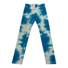 Nike Girls Leggings Blue White Medium Tight Fit Mid Rise Full Length DX5045-4...