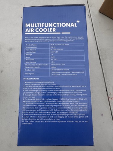 Multifunctional Air Cooler with Remote and Cable AC Fan - White - Picture 2 of 2