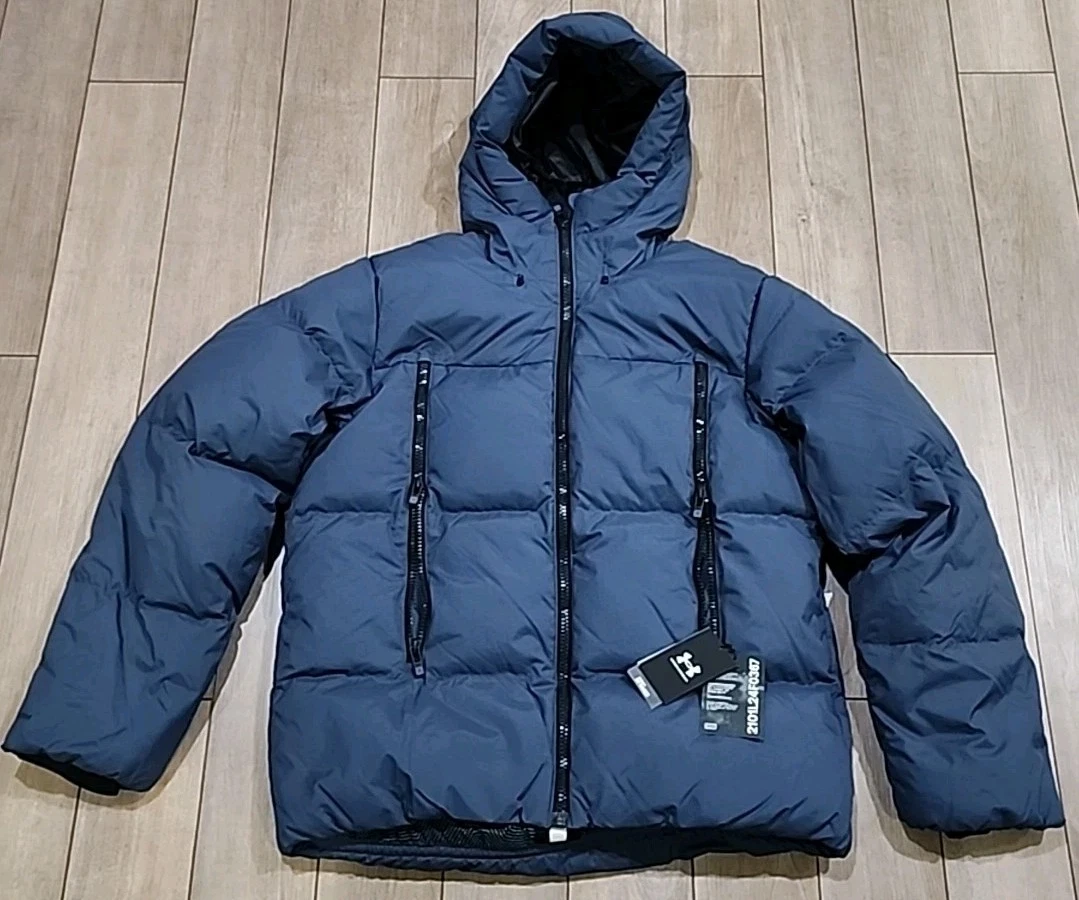 $280 Under Armour Storm Mens L Limitless Feather Down Jacket Coat Puffy 700 FP