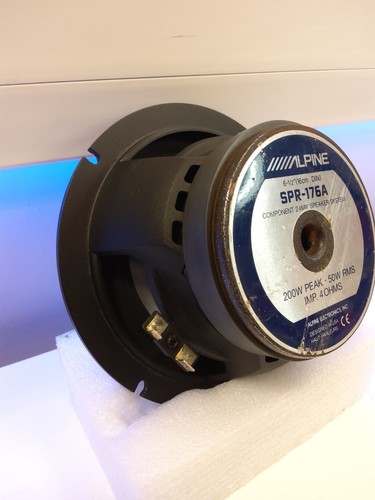 **ALPINE SPR-176A -TYPE R - 6.5" COMPONENT CAR SPEAKERS - 200W 50W RMS 4Ω RARE** - Picture 14 of 15
