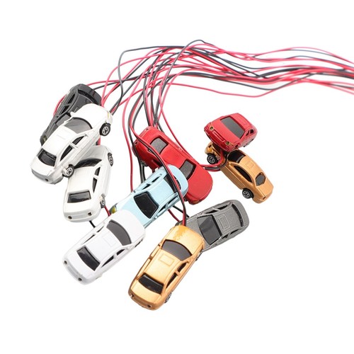 10pcs Model Car 12V/20mA 1:200 Color Random Scenery With LEDs For Railway - Picture 7 of 12