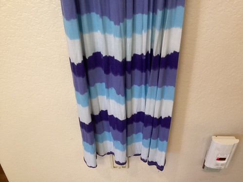 "Maxi Camisón De Colección Alfani Intimates Azul/Lavanda Rayas 40""Cx55""L Talla Mediana" - Imagen 3 de 5