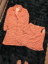 Rina Rossi Size 4 And 6 Pink Tweed Skirt Coat