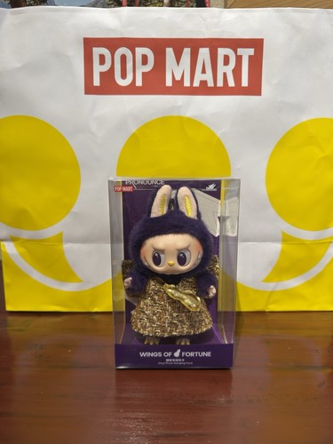 Pop Mart LABUBU x PRONOUNCE WINGS OF FORTUNE Vinyl Plüsch Hängekarte - Bild 1 von 10