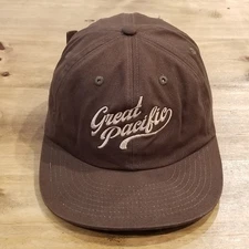 Great Pacific Hat Cap Strap Back Brown One Size Adjustable Cotton