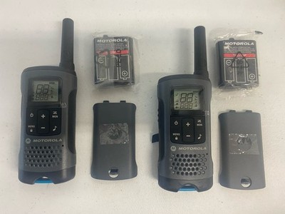 2x Motorola Talkabout T200TP Portable 22-Ch Walkie Talkie + Sealed Battery