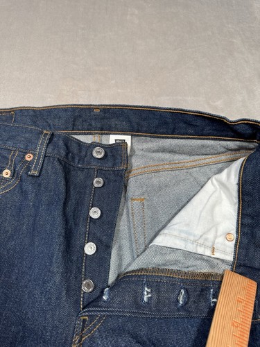 Vintage Levis 501xx Jeans Mens Size 33x28 Button Fly Raw Denim 00’s - Picture 6 of 16