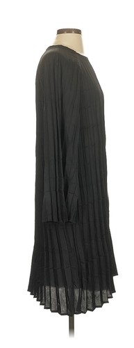 BABETTE SF ~ Vestido Clásico Negro Fortuny Plisado Manga Campana XS S M Art to Wear - Imagen 3 de 7