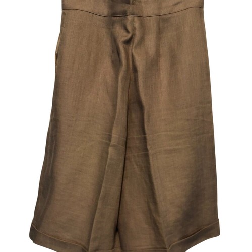 Cache Lined Linen Jacket Top and Short Set Bundle 2 Size 6/8 Tan Black Vintage - Picture 10 of 13