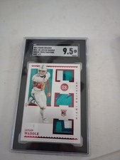 2021 Panini Encased Rookie Triple Memorabilia Jaylen Waddle #RTM-JW 4/9 SGC 9.5