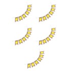  5 Pack Lemon Themed Party Decorations Friut Bunting Burlap Banner