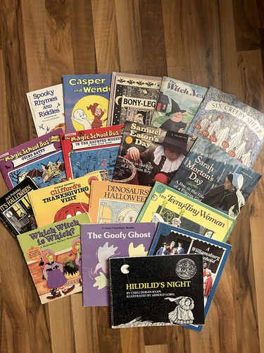 Vintage Herbst Halloween Buch Konvolut 17 Bilderbücher Schule Grundschule 90er 80er