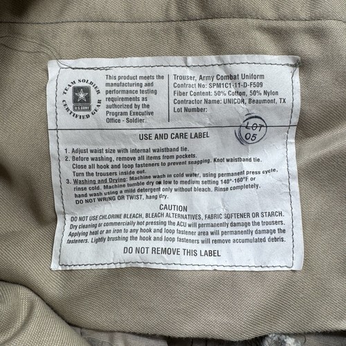 US Army Combat Trousers Small 31x31,5 Digital Camo Ripstop Button Fly Hose - Bild 8 von 8