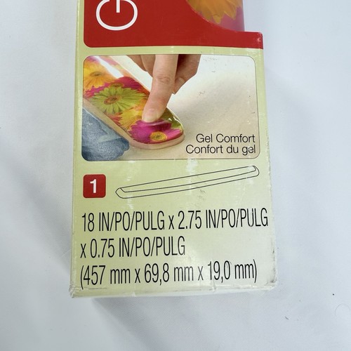 3M Floral Mod Diseño Retro Gel Confort Teclado Reposamuñecas 18" NUEVO - Imagen 5 de 8