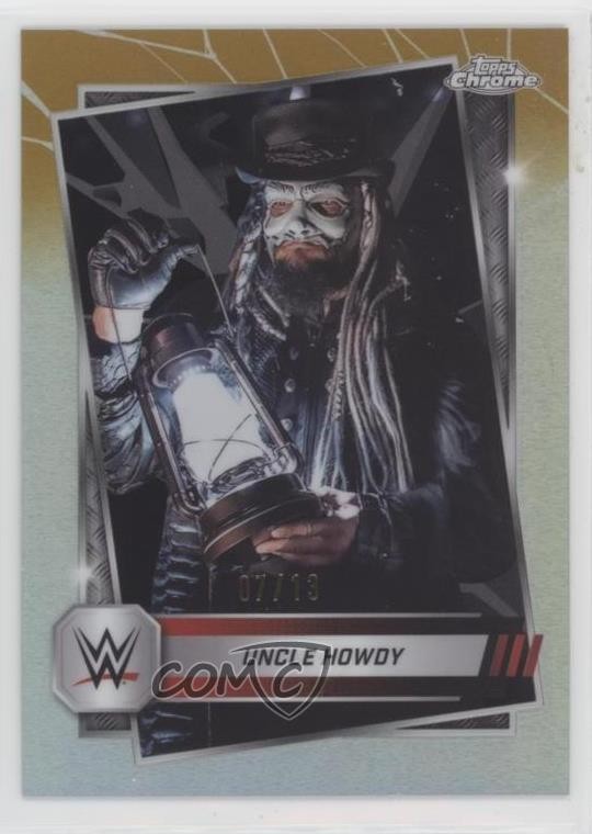 2025 Topps Chrome WWE Black & Gold Refractor /13 Uncle Howdy #92
