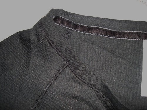 Camiseta para mujer de manga corta con botones acanalada algodón talla 10 negra PC - Imagen 10 de 10