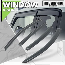 Tape-On Window Visor Shade Vent Wind Rain Sun Deflector Guard fit 10-13 Mazda 3
