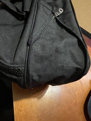 Schwarze Reise-Turntasche weiß PEPSI LOGO Unisex-NEU Schultergurt/Griff 14x14x9 - Bild 10 von 12