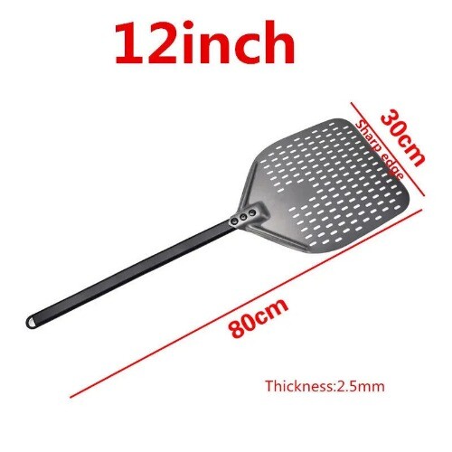 Pala de aluminio para pizza con mango de madera Pala herramientas para hornear pasteles accesorio - Imagen 20 de 52