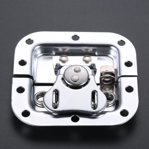 2Hole Silver Spring Loaded Recessed Butterfly Twist Latch F Flight Case Tool Box - Picture 2 of 10
