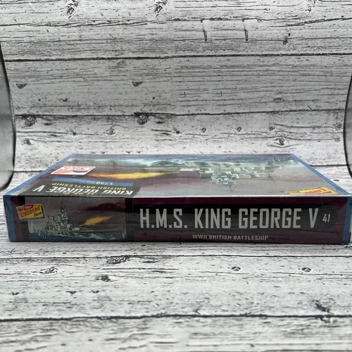 Kit Modelo HMS King George V Segunda Guerra Mundial Acorazado Británico 1:750 Lindberg 2017 - Imagen 5 de 6