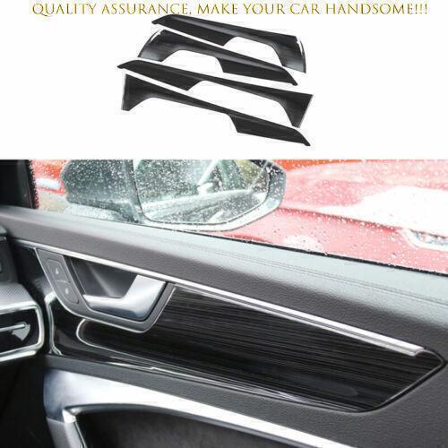 For Audi A6 A7 S6 S7 2019-2024 Black Wood Grain Inner Door Panel