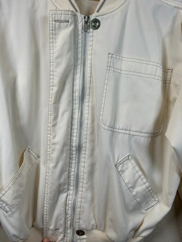 VTG 80s Hunter's Glen Women's Med Jacket Shoulder Pads Button & Zip Made in USA - Picture 4 of 9