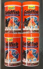  4-Pk Tetra Goldfish Fish Food VITAMIN C FLAKES 62g Complete Diet CLEANER WATER