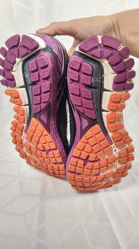 Brooks Adrenaline GTS 15 Purple Blue Orange Women 8.5 Running Shoes T5N8N Gym - Picture 7 of 10
