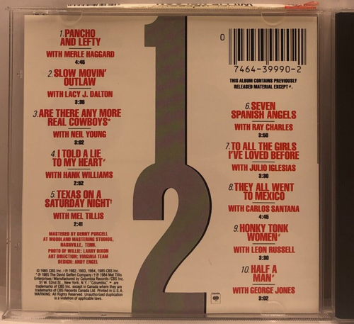 Half Nelson by Willie Nelson (CD, Oct-1990, Columbia (USA)) - Picture 3 of 4
