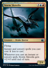Storm Skreelix FOIL Innistrad: Midnight Hunt NM Blue Red Uncommon CARD ABUGames