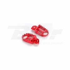 ART INCREASED FOOTBOARDS IN ERGAL CNC RED OFF ROAD FOOT PEGS RED BETA