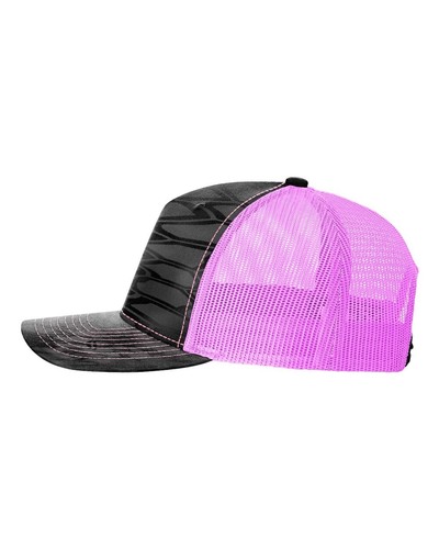 Richardson NEW Five-Panel Printed Trucker Cap, Mesh Back Mid Pro Hat, Adjustable - Bild 60 von 117