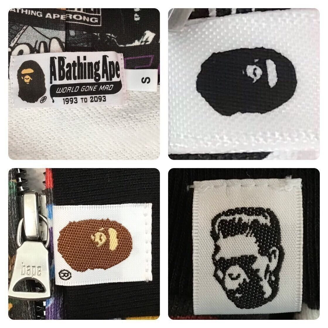 BAPE ALBUM MONOGRAM Shark Full Zip Hoodie A Bathing Ape Size BAPE ALBUM MONOGRAM Shark Full Zip Hoodie A Bathing Ape Size