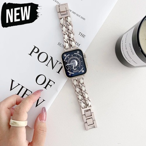 Women Chain Bracelet Band Strap for Apple Watch 10 9 8 7 6 5 Ultra 40/41/45/49mm - Picture 24 of 24