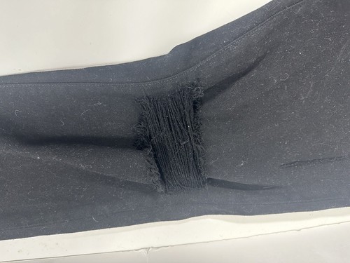 Pantalones de mezclilla ORO Los Angeles para adultos 34x33 negros ajustados desgastados rasgaduras cremallera - Imagen 16 de 18