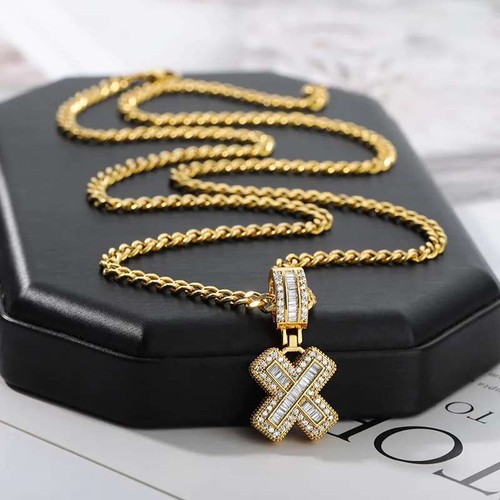 2024 Initial Necklace W Box Rhinestone Letter Name Jewelry Gift Glitter Chain - 第 9/11 張圖片
