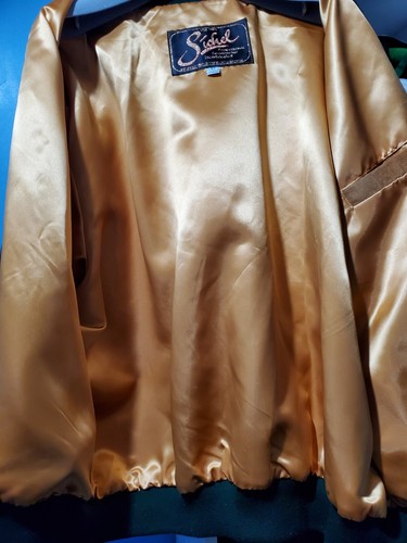 Rare Vintage Sichel Lion's Gate Production Crew Leather Bomber Jacket Men's XL - Picture 7 of 11