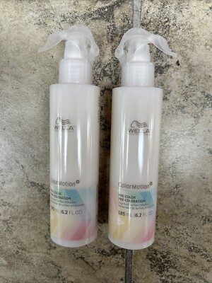 Set Of 2 Wella Color Motion Pre-Color Treatment 185ml/ 6.2oz Free Shipping