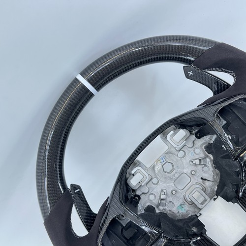 Volante 100 % fibra de carbono real apto para Ford Explorer XLT ST 2020 2021 - Imagen 6 de 9
