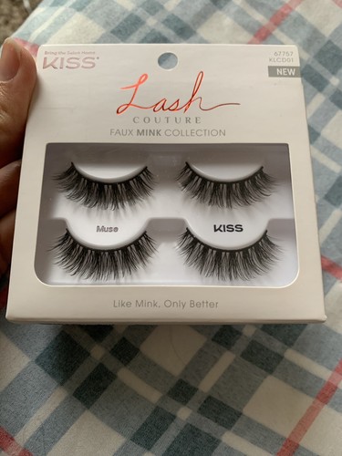 New KISS Lash Couture Faux Mink Collection Eyelashes Eye Eyelash Set Reusable    - Bild 2 von 3
