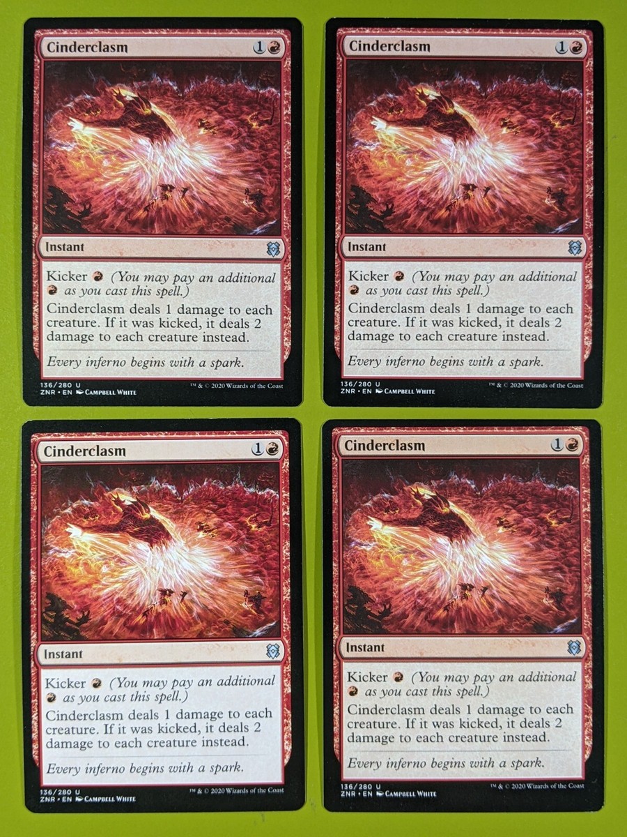Cinderclasm x4 Zendikar Rising 4x Playset Magic the Gathering MTG
