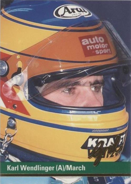 1992 Grid Motorcard Formula 1 - Karl Wendlinger #82 - 1 of 1
