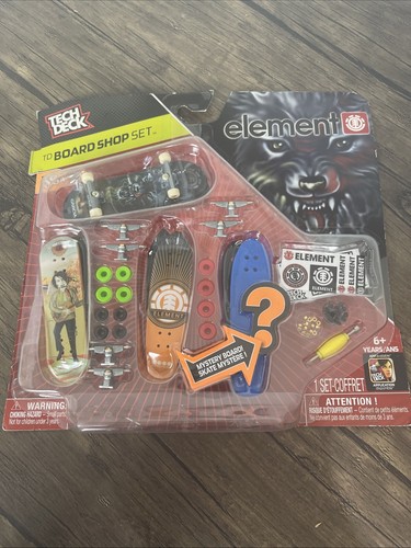 Spin master Tech Deck Element Board Shop Set NIP Evan, Garcia And Mystery Board - Picture 2 of 16