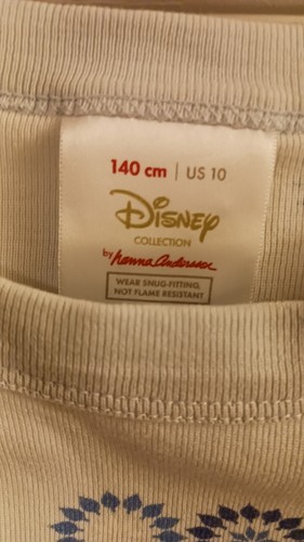 Hanna Andersson Girls Disney Elsa Pajama Set Light Blue 140 CM US Size 10 ❄ - Picture 2 of 3